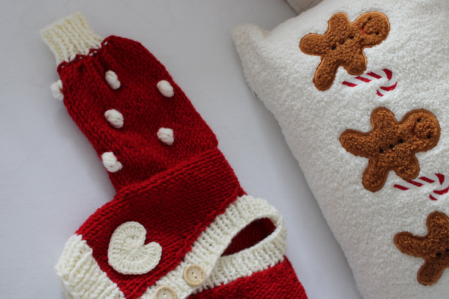 Red Heart knitted cardigan