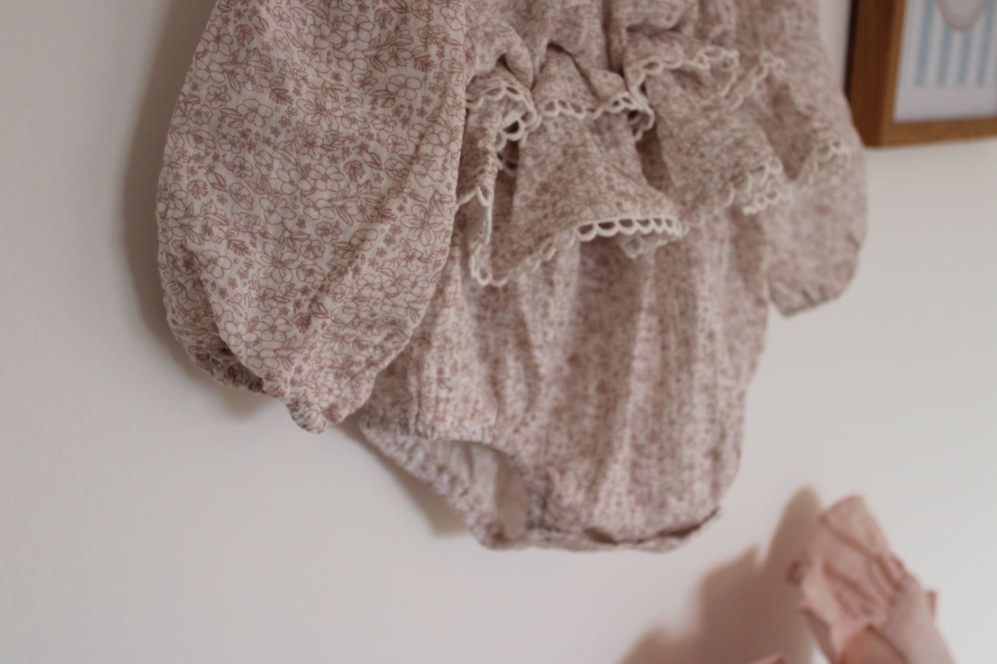 Frilly Floral Romper IN STOCK