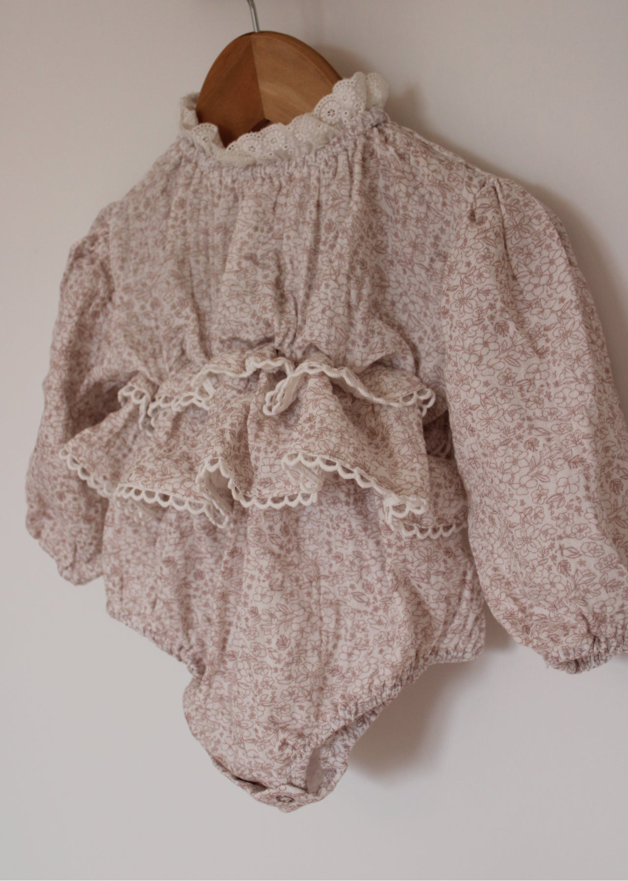 Frilly Floral Romper IN STOCK