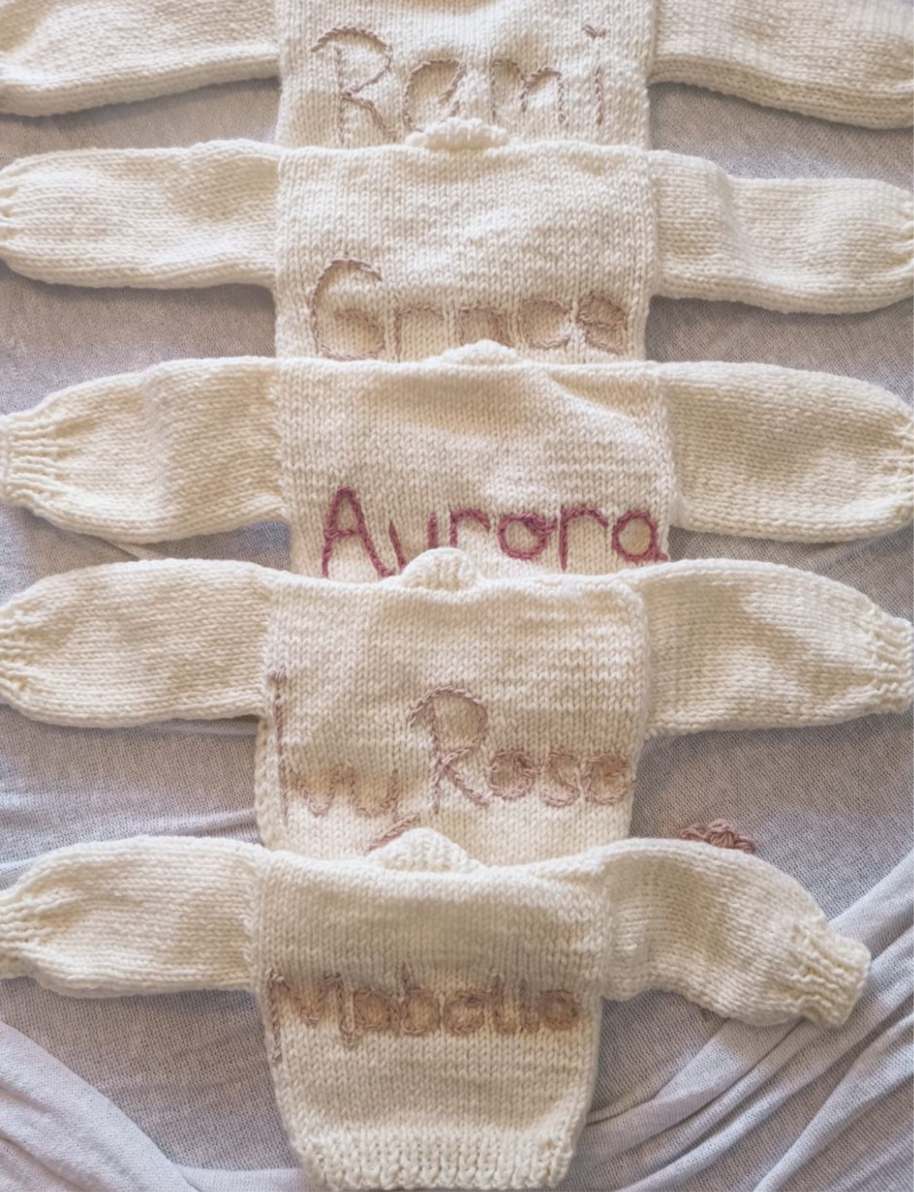 Pink cherry knit cardigan PRE ORDER & PERSONALISATION